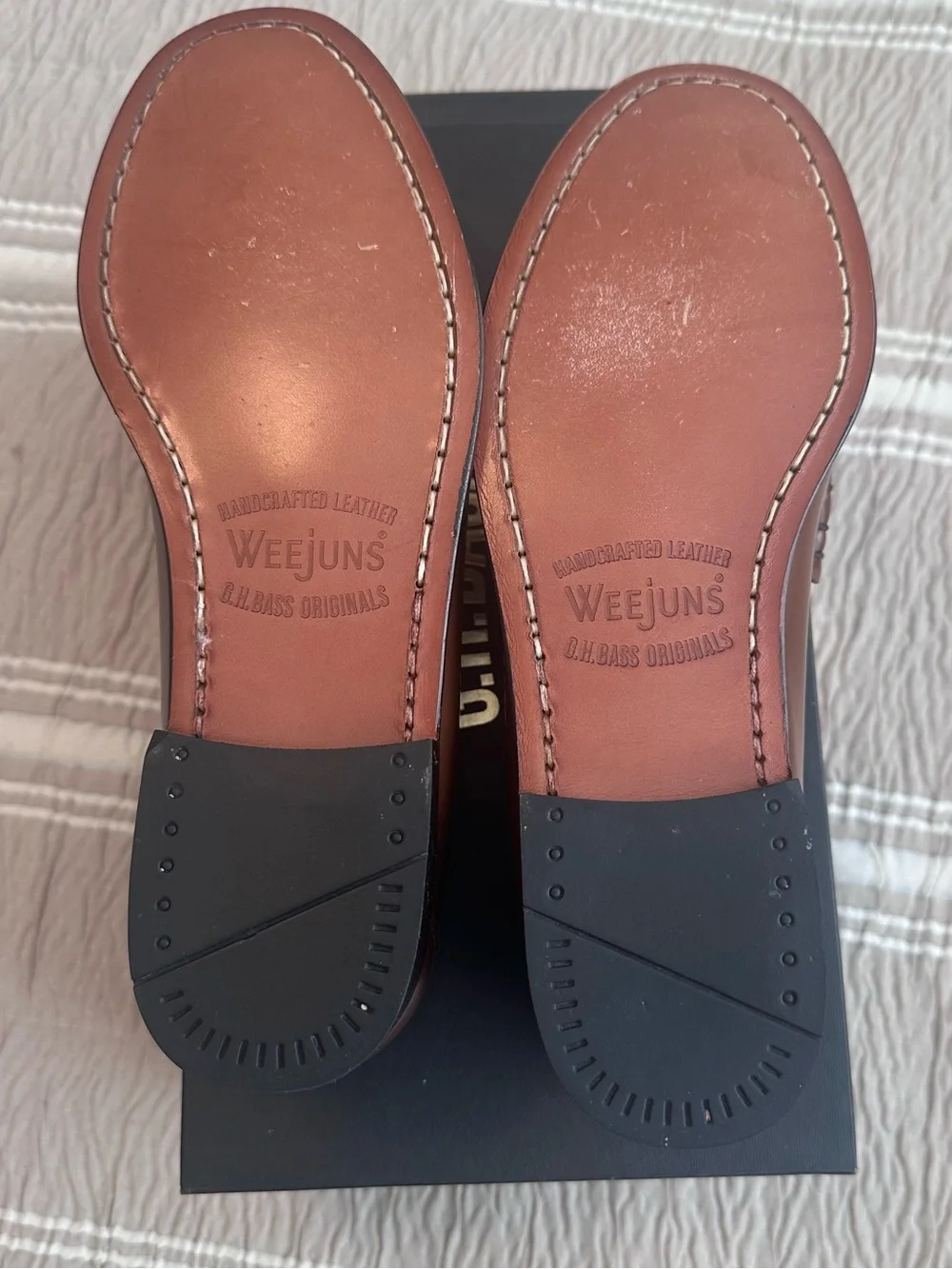 NEW G.H.BASS Larson Weejun Loafers - Brown size Men 7 / Women 8.5 - Picture 5 of 6